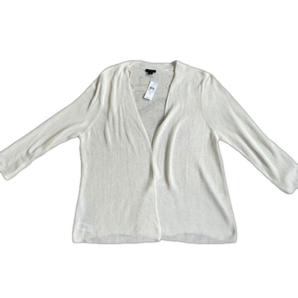 Ann Taylor Sweaters - Women's Ann Taylor Cardigan Sweater XL White